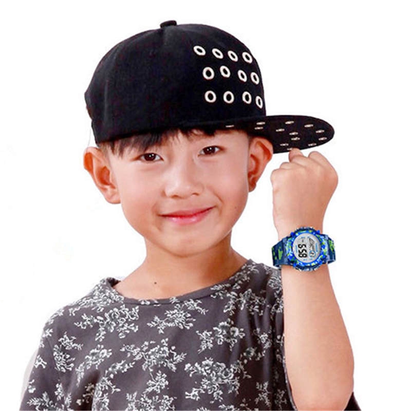 Jam Tangan Pria Olahraga Digital Tahan Air LED Digital Watch Children Boy Girl Waterproof Gift Watches