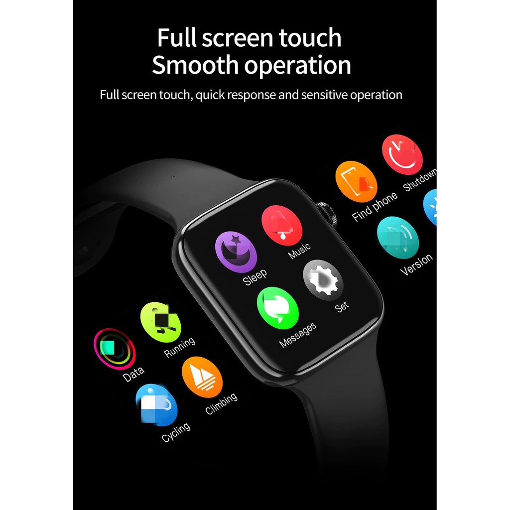 IWO 12 - Smart Watch 44mm Touch Screen 1.54-inch for Android and iOS