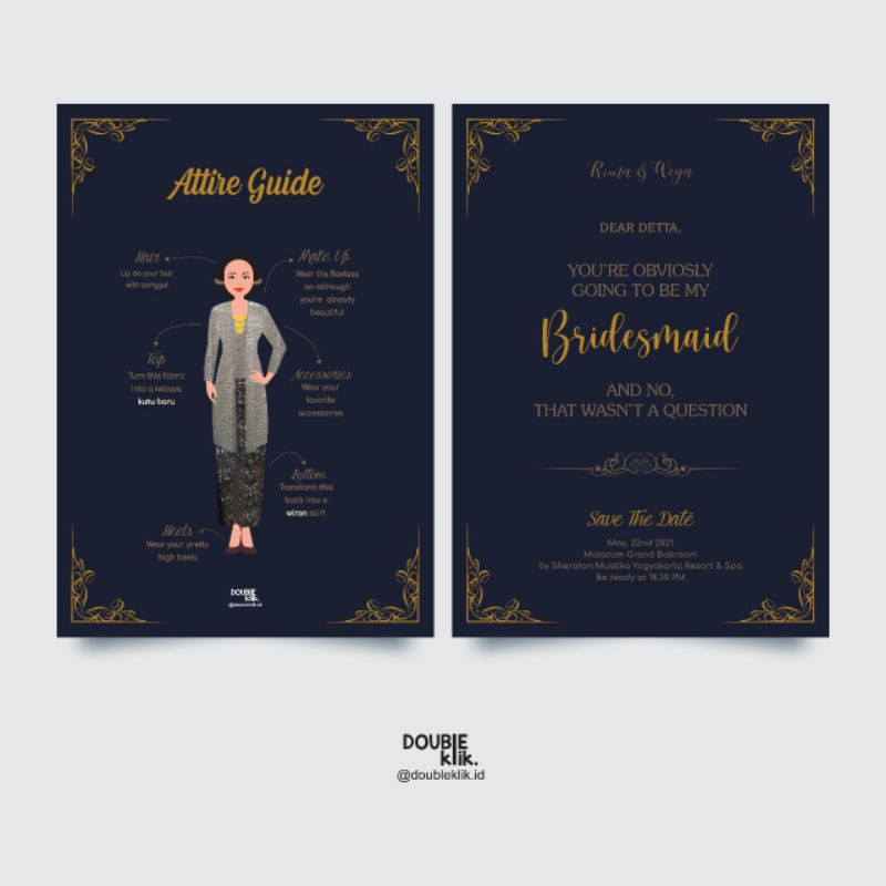 ATTIRE GUIDE BRIDESMAID - BOLAK BALIK