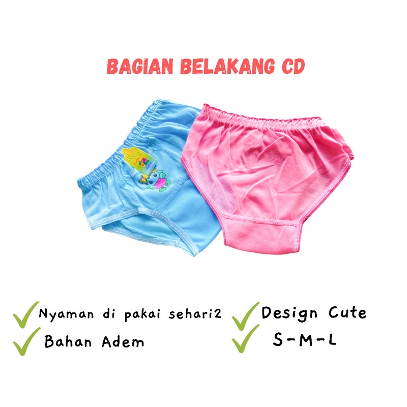 Cd Celana Dalam Anak Perempuan Bayi Balita Kids Celana Dalam Boxer Anak Perempuan Kancut Cawet Anak