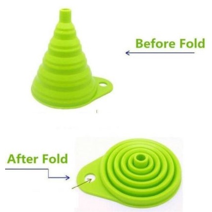 Corong Silikon Lipat COLLAPSIBLE MINI FUNNEL Corong Minyak / Air / Sabun