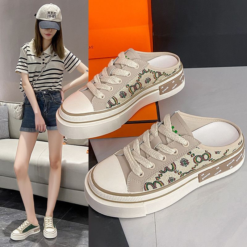 NF5455 - Sepatu Half Sneaker Fashion Wanita Import Terbaru