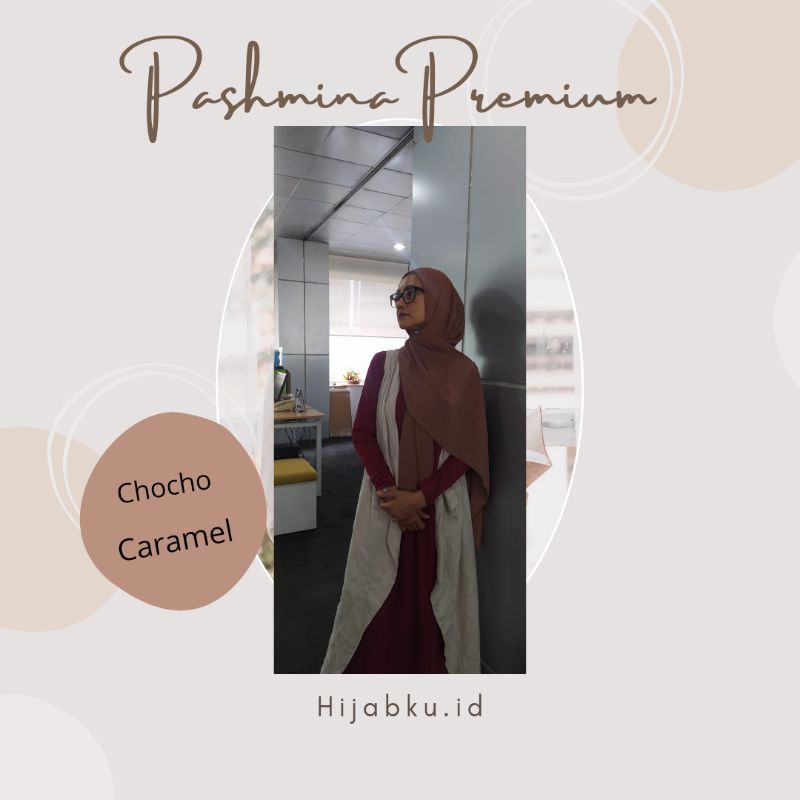 Pashmina Basic  mat.ceruty babydol armani import (jahit tepi)