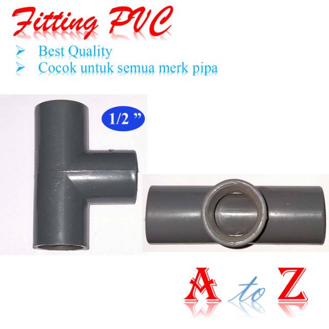 Tee pvc 1/2"