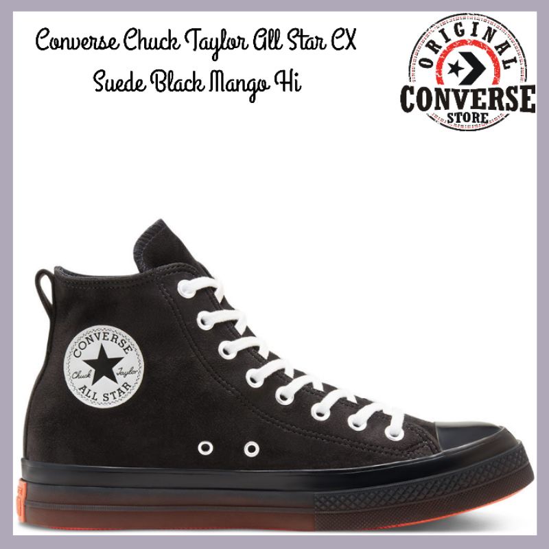 ORIGINAL CONVERSE CHUCK TAYLOR ALLSTAR CX BLACK MANGO SUEDE Hi 168587C MALE