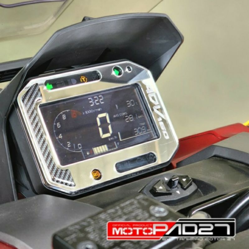 Garnish spidometer plus antigores ADV 160 bahan Akrilic premium