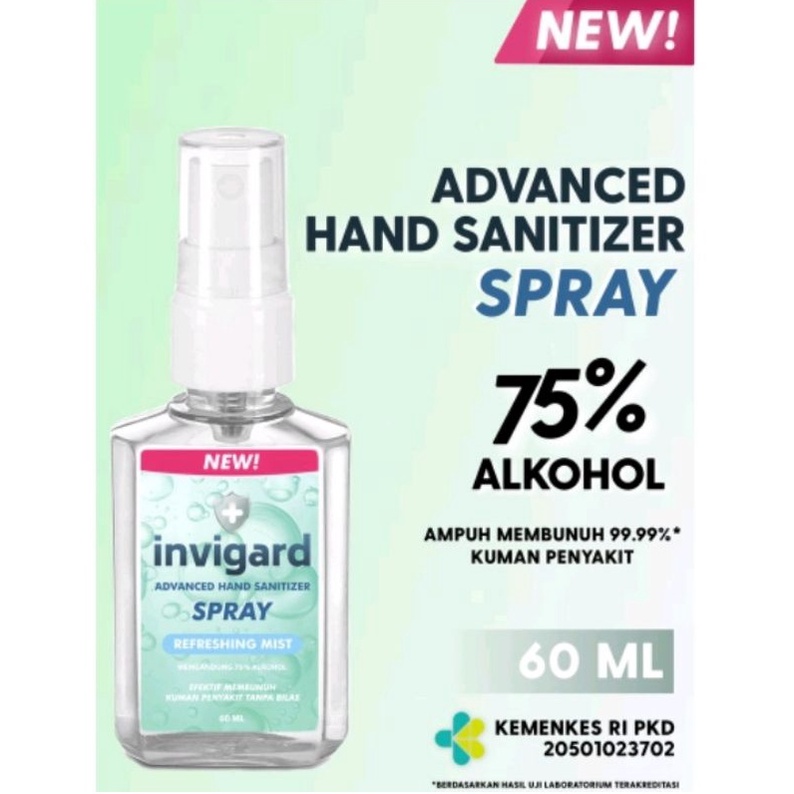 INVIGARD ADVANCED HAND SANITIZER ISI 60 ML