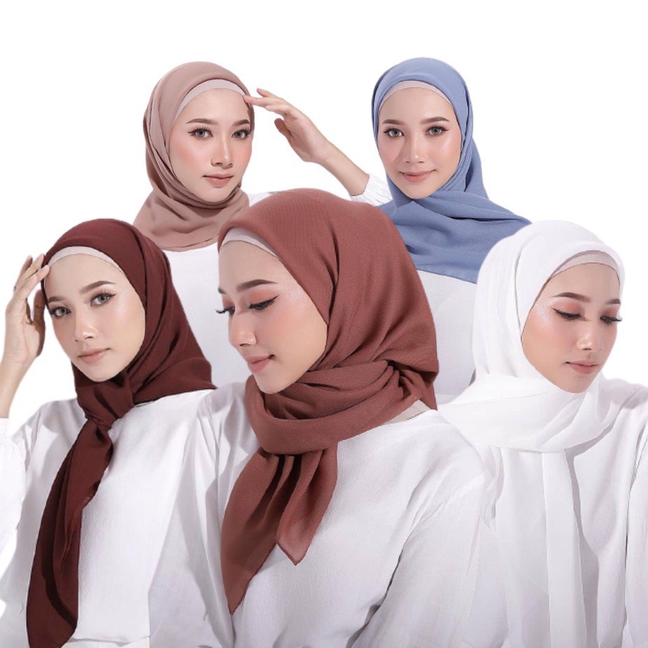 JILBAB BELLA SQUARE SEGI EMPAT / HIJAB BELLA SQUARE TERBARU WARNA TERLENGKAP / HIJAB SEGI EMPAT JAHIT TEPI NECI