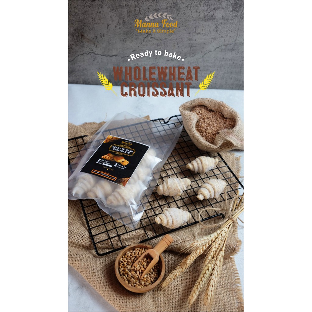 

Frozen Whole Wheat Croissant / Croissant Gandum Beku khusus Grab Gojek