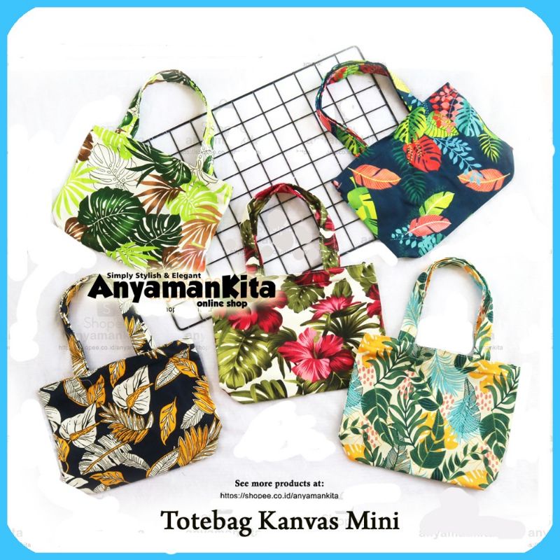 Tas Kanvas Mini / Handbag Kanvas Mini /Tas Mukena Jinjing