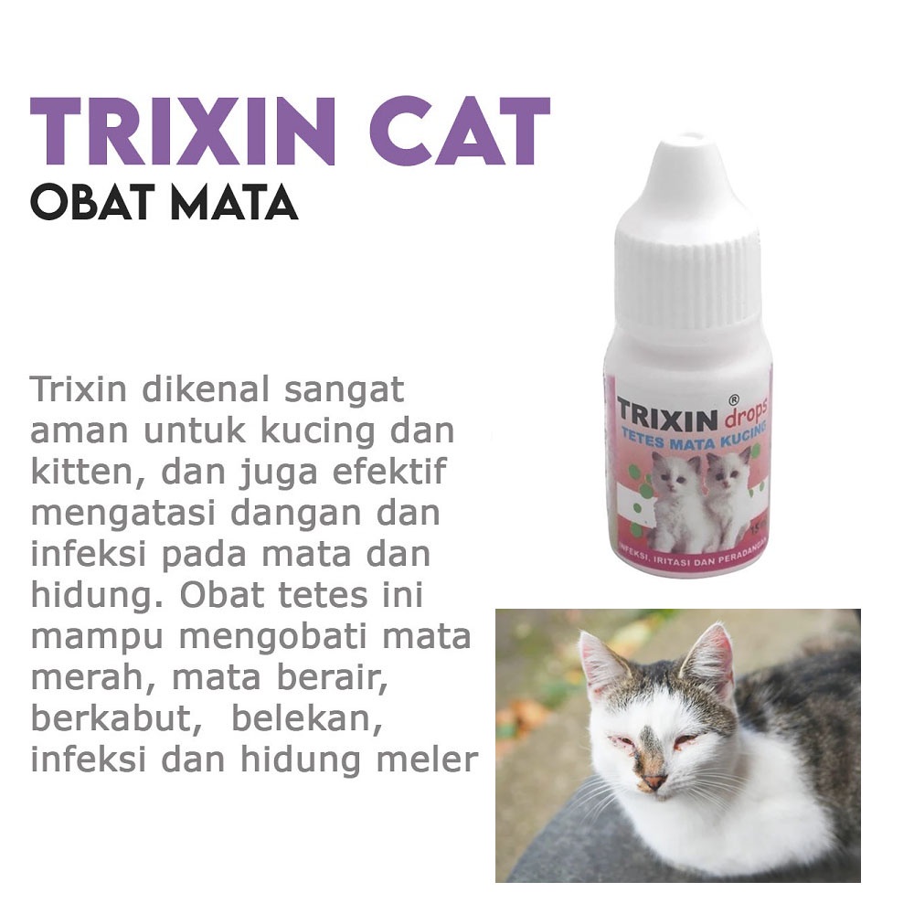 Trixin Cat - Obat Tetes Mata dan Hidung Kucing