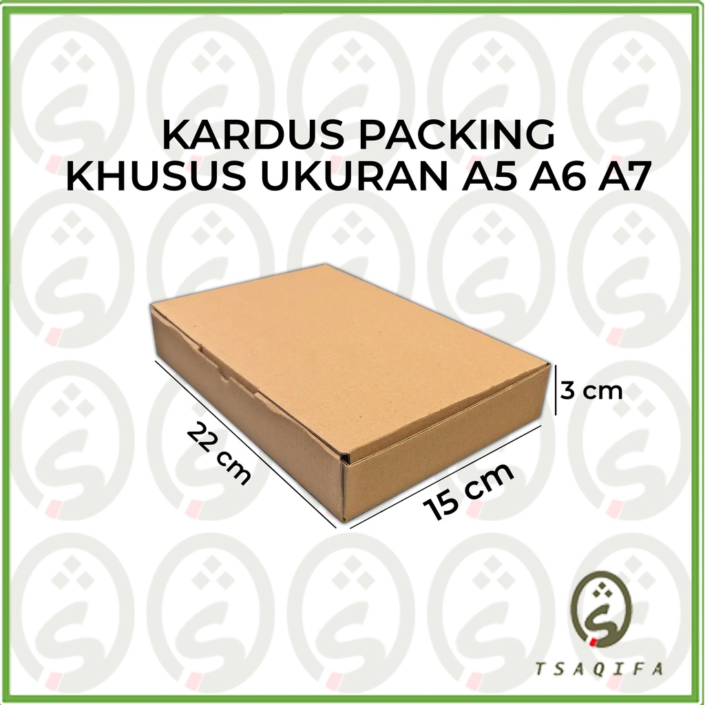 

KARDUS PACKING MUJAZZA AL QURAN/BUKU Ukuran A5 (22cm x 16cm x 5cm) Dan A4 (35.5cm x 25.5 cm x 5 cm)