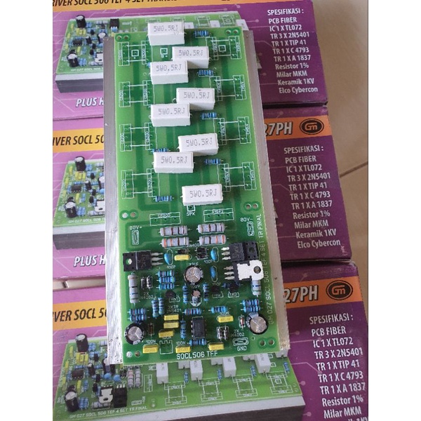 DRIVER SOCL 506 TEF 4SET TRANSISTOR FINAL ADA PENDINGIN  HEATSING