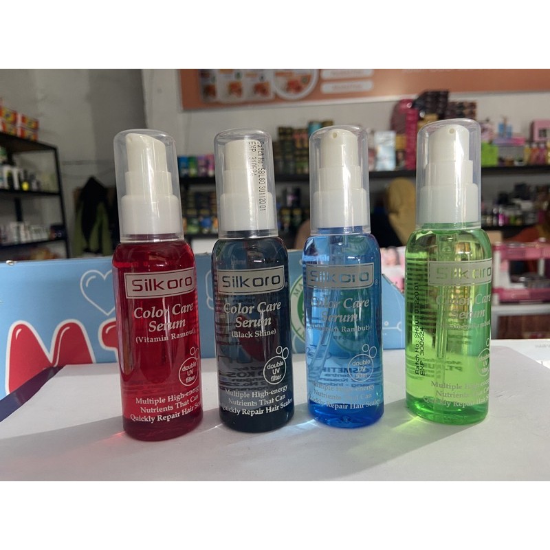 &lt;un.xx&gt; silkoro color care hair serum 80 ml -- serum rambut silkoro 80 ml -- vitamin rambut silkoro 80 ml