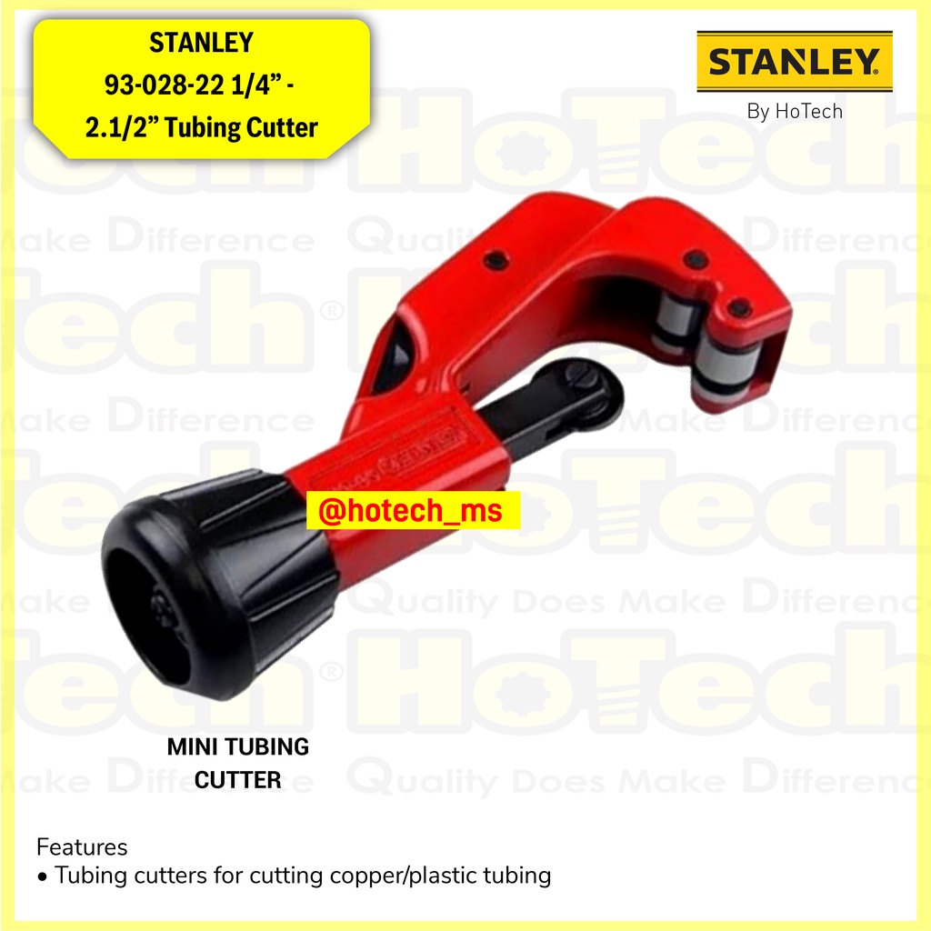 STANLEY 93-028-22 1/4” - 2.1/2” Tubing Cutter | Cutter