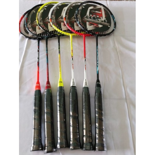 RAKET BADMINTON/RAKET LI_NING LENTUR+grip+senar+tas