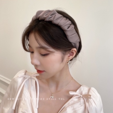 PREMIUM BIG TWISTY Korean Headband 4.5CM - Bando Korea Besar - Bando Lebar Tebal Import Satin