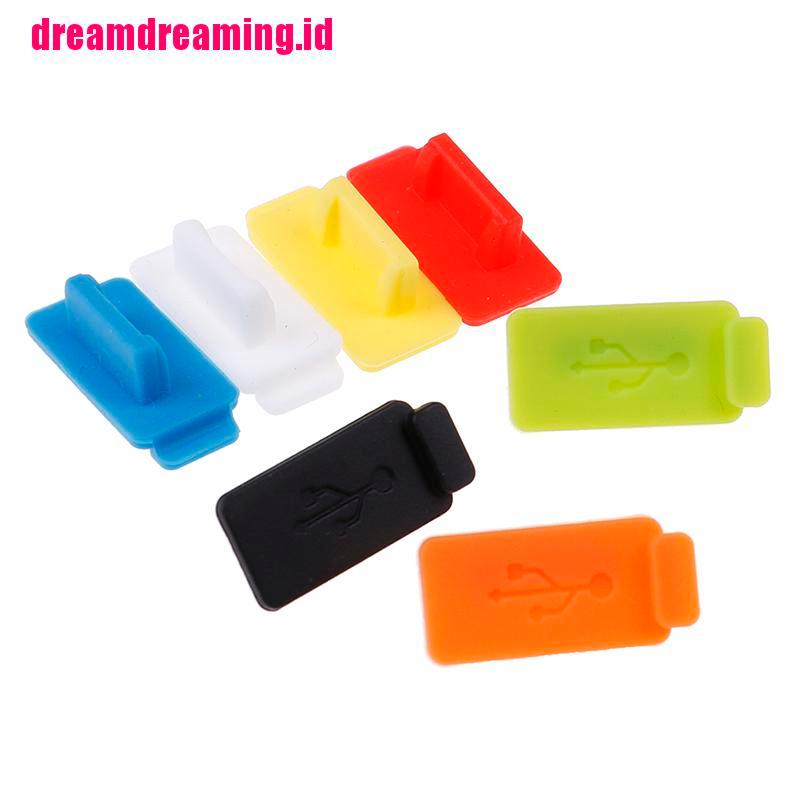 Ddid 5pcs Cover Penutup Port Charger Usb Universal Anti Debu