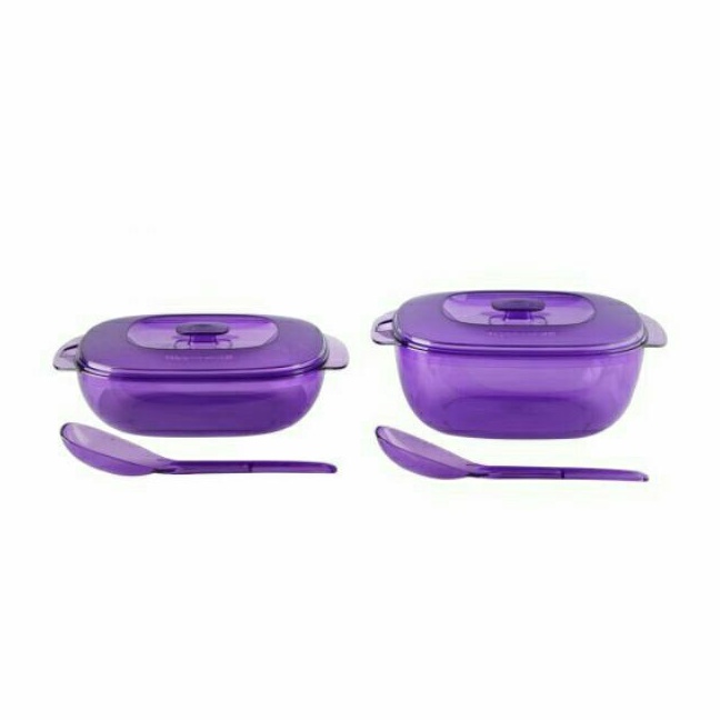 Tupperware Royal Crystalline Set Ungu