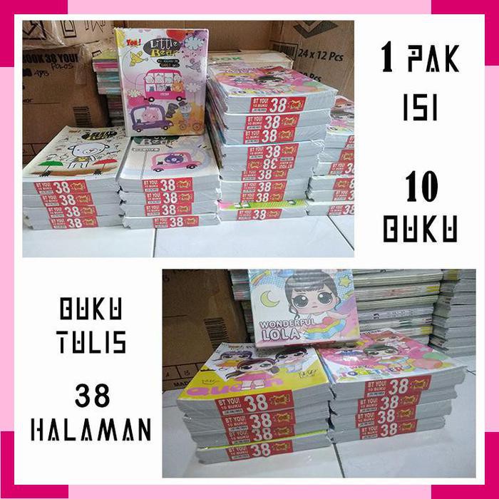 

Buku Tulis Anak Sekolah 38 Lembar Karakter Kartun ZHATK001