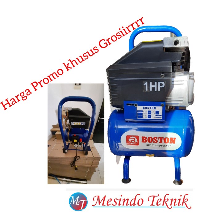 kompressor listrik 1 HP 18L BOSTON - Biru