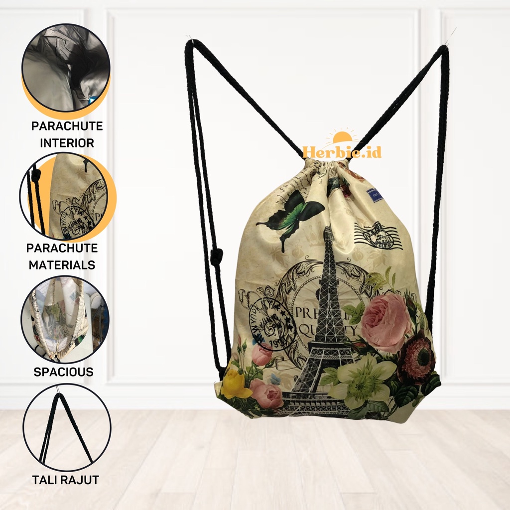 TAS RANSEL SERUT BAHAN PARASUT WATERPROOF TALI RAJUT IMPORT QUALITY BERMOTIF ANAK ANAK SD SMP TK PLA