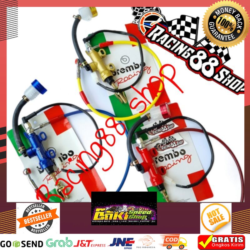 MURAH Paketan Tonjokan Master rem Belakang Brembo Stut Brembo Satria fu Vixion Sonic Ninja R rr
