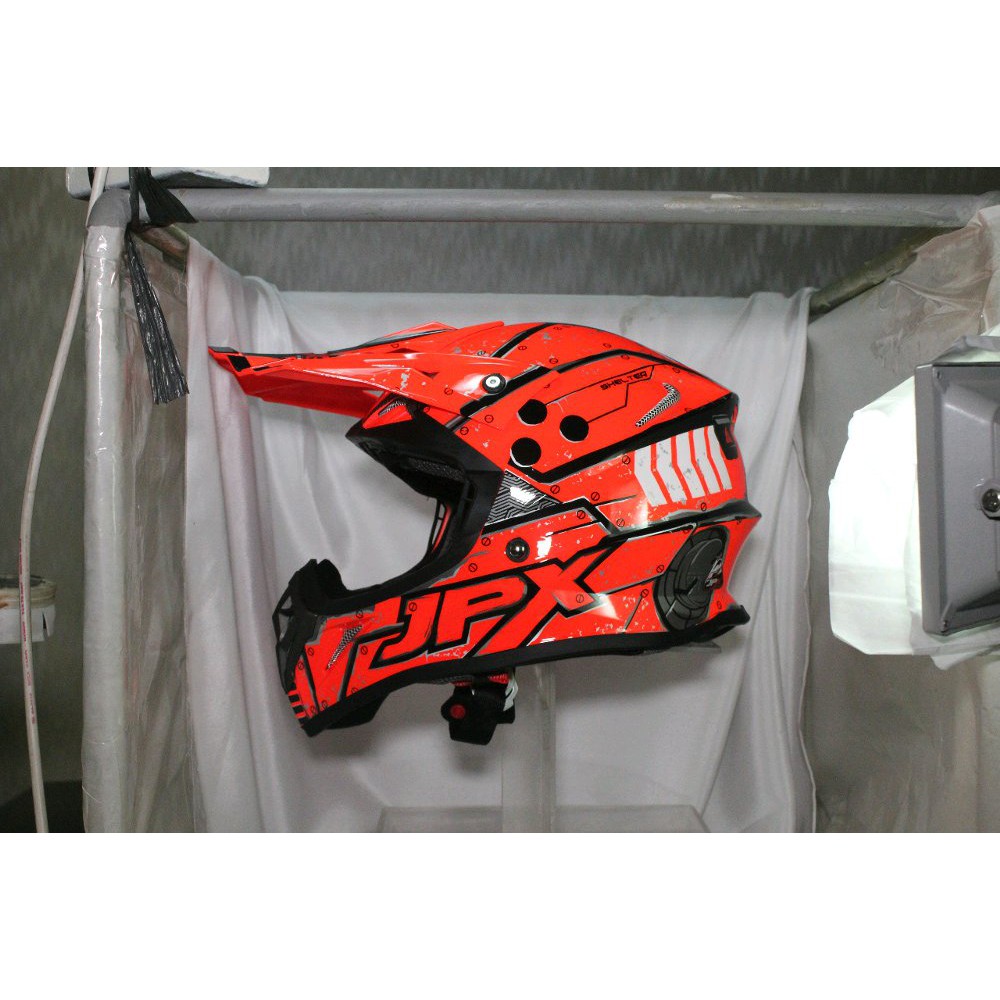 Jual Helm Cross Jpx Fox1 Full Face Trail Trabas Klx Supermoto X20 Titan Red terlaris