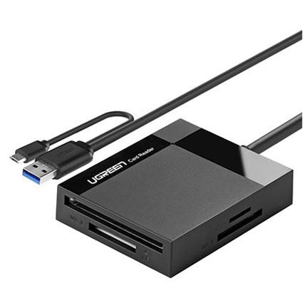 

PROMO - UGreen Card Reader Multifungsi USB 3.0 Dengan Micro USB OTG - Black