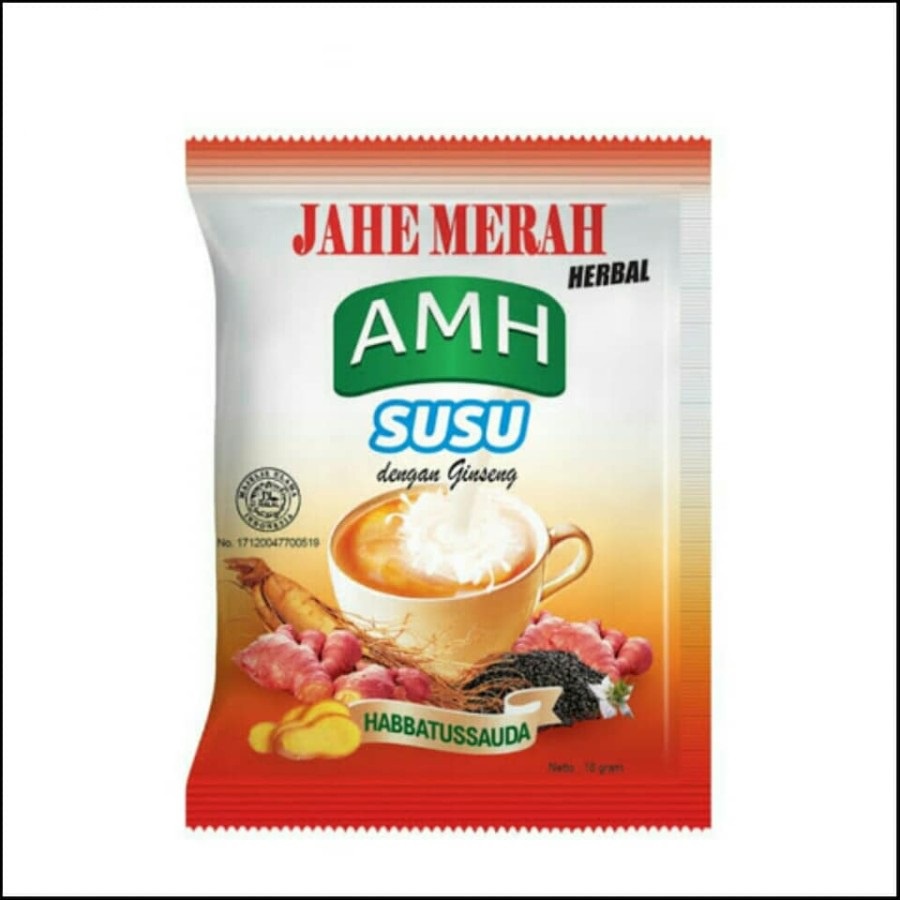 

Jahe Merah AMH Susu Per Renceng isi 10 Sachet Asli Original