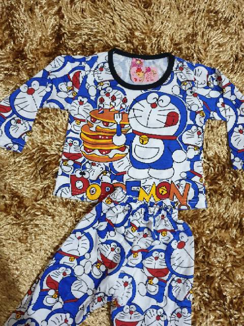 STELAN ANAK NEW PANJANG MOO DORAYAKI/BAHAN KATUN ADEM/STELAN ANAK