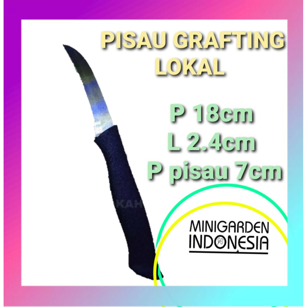 PISAU GRAFTING LOKAL cangkok okulasi stek ukir buah knife fruit sambung pucuk taman bonsai