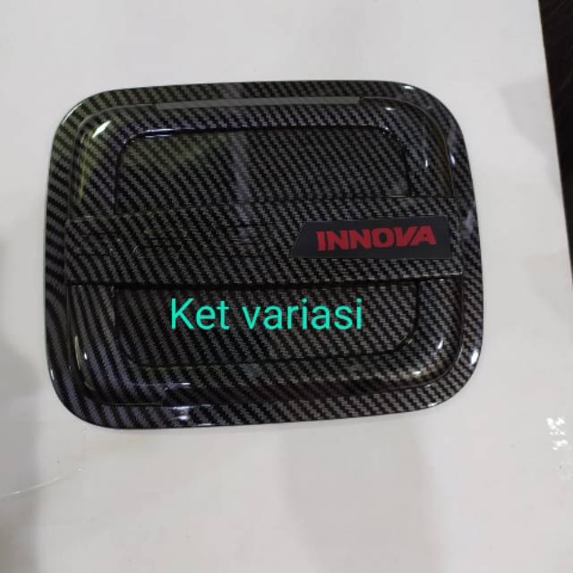 Tank cover/ tutup tangki mobil Innova lama grand innova 2005-2015 full carbon