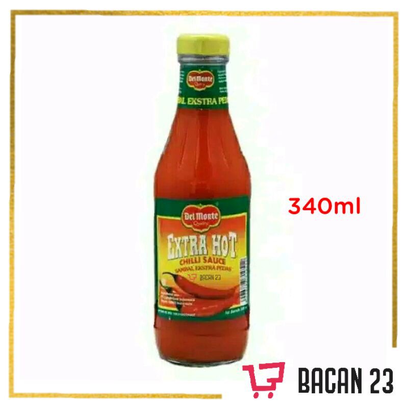 

Sambal Extra Pedas Del Monte (340ml) / Saus Sambal Botol / Bacan 23 - Bacan23