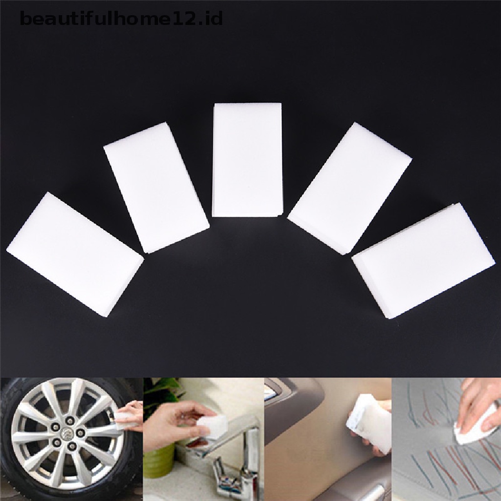 【beautifulhome12.id】 10 PCS/50 PCS High Density Nano Magic Sponge Eraser Multi-functional Cleaning .