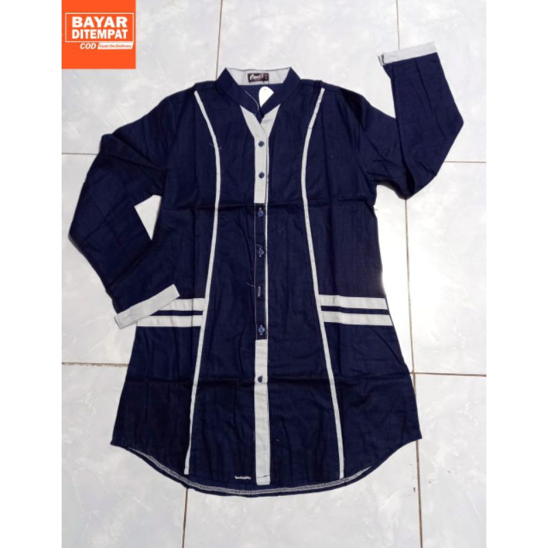 ATASAN SANTRIWATI MODEL KEMEJA// KEMEJA SANTRI// BISA SERAGAM
