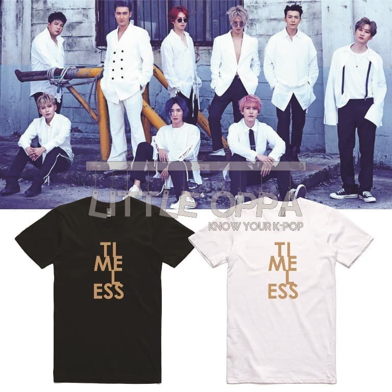 BAJU KAOS KPOP KOREA SUJU TIMELESS SIWON KYUHYUN LEETEUK EUNHYUK DONGHAE YESUNG HEECHUL SHINDONG RYE