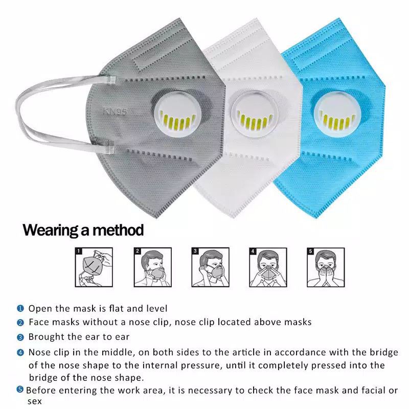 Masker KN95 3D respirator face mask