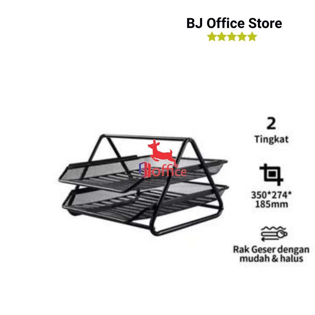 

Rak Surat Susun Besi / Document Tray V-Tec 2 Susun / Tray Letter
