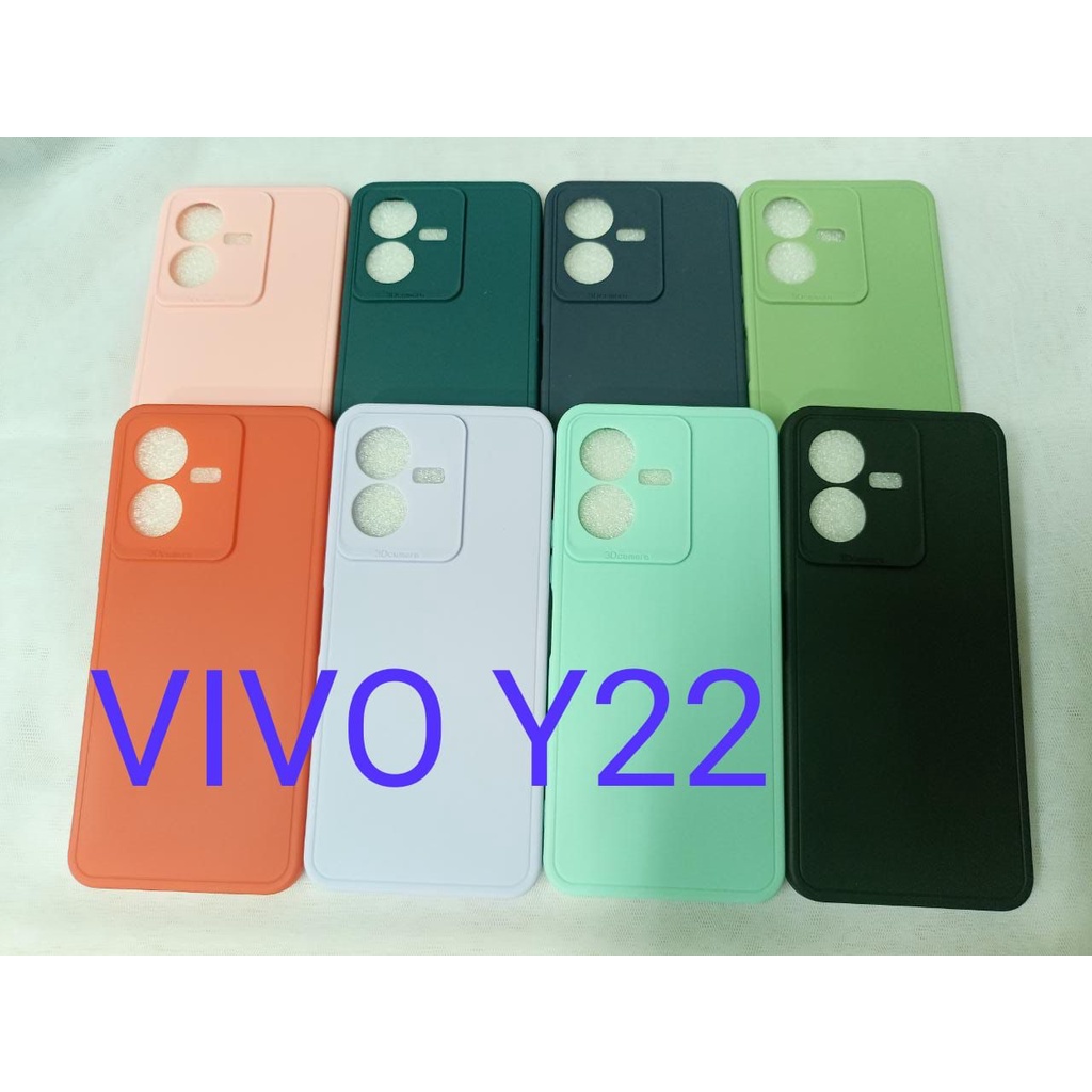 MURAH LEBAY SOFT CASE VIVO Y22 CASE PRO CAMERA - SOFTCASE MACARON 3D CAMERA MACARON 3D VIVO Y35 2022  REAL INDO