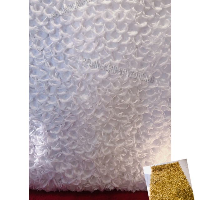 Backdrop Lamaran Sangjit Custom Wedding Photobooth Rose Petal