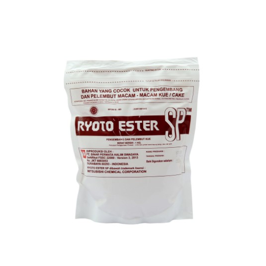 

Jual Ryoto Sp 200Gr / Emulsifier Ryoto / Pengembang Pelembut Kue Cake Murah