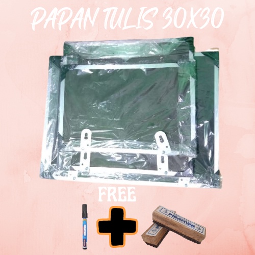 

PAPAN TULIS ukuran 30 x 30 Free Spidol + Penghapus