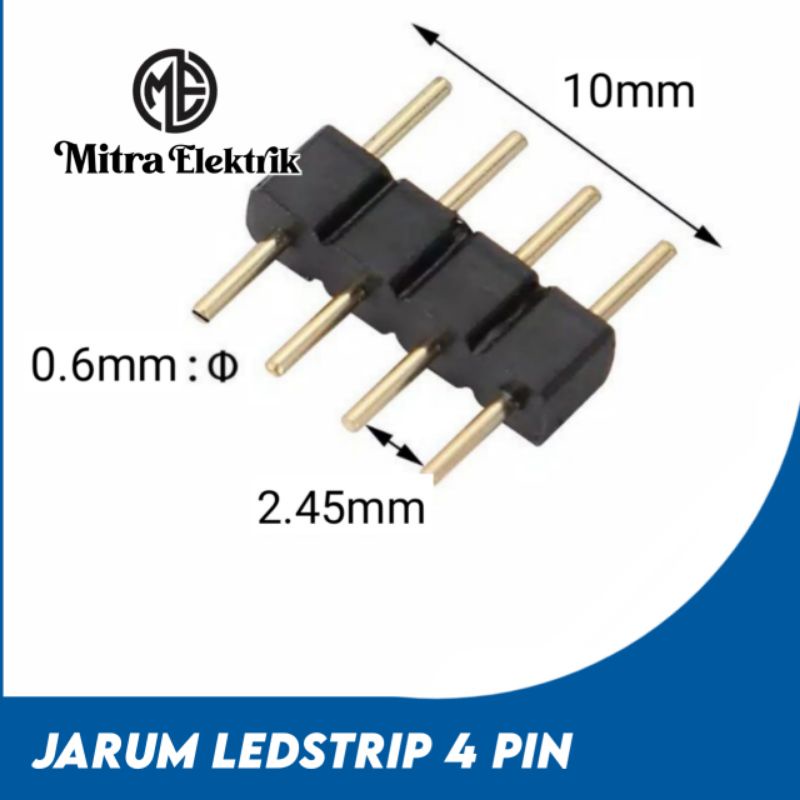 JARUM PIN LEDSTRIP 3528 5050 KONEKTOR SAMBUNGAN LED STRIP