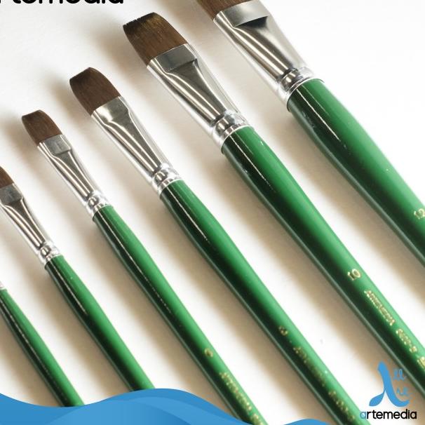 

☄ ARTE 6400B Mightlon Flat Brush Long Handle - NO. 2 ☃