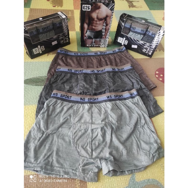 boxer pria segi empat merk weisin