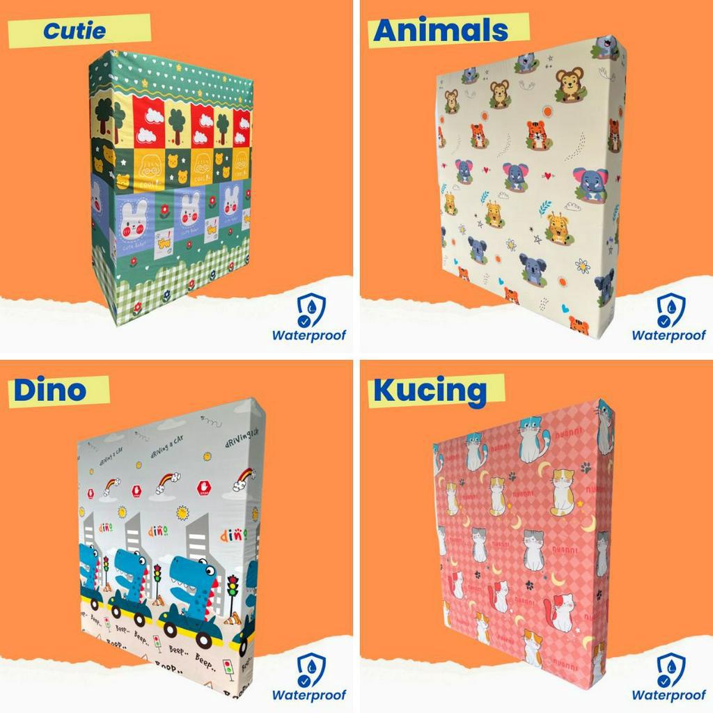 Sarung Kasur Resleting Waterproof Anti Air / Sarung Kasur Busa Inoac Waterproof / Sprei Waterproof Resleting