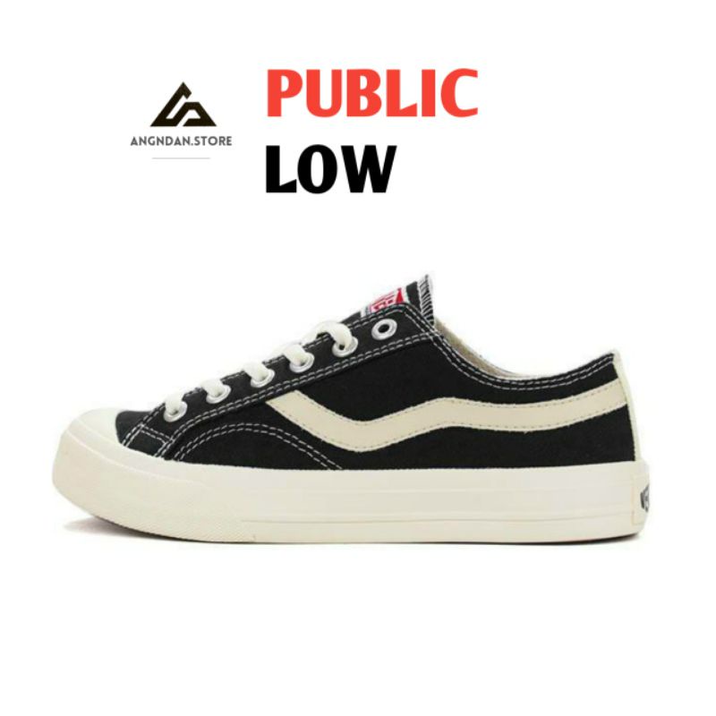 public low ventela public black natural low