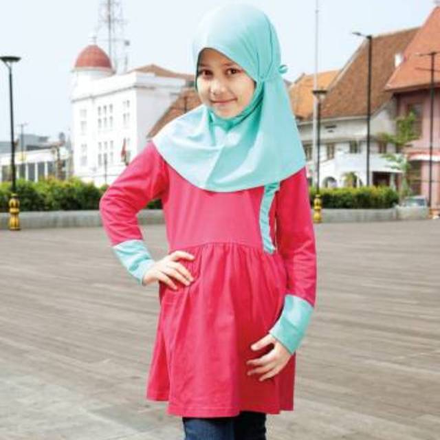 Tunik Little Muslim | Tunik set jilbab |