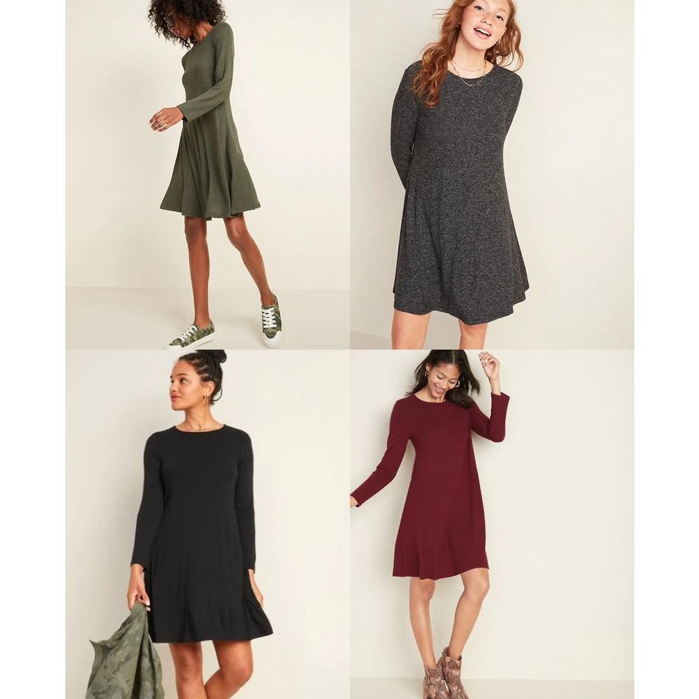 Oldnavy Knitted Longsleeve Swing Dress
